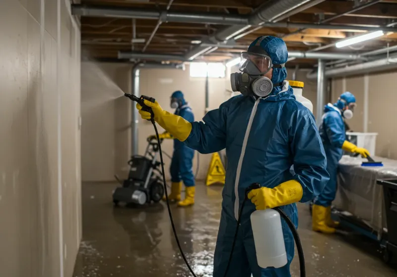 Basement Sanitization and Antimicrobial Treatment process in Cherokee, OK